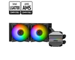 MSI MAG CORELIQUID M240 240mm Sıvı İşlemci Soğutucu - 2x120mm Fan, Intel LGA1700/1150/1200, AMD AM5/AM4 Uyumlu