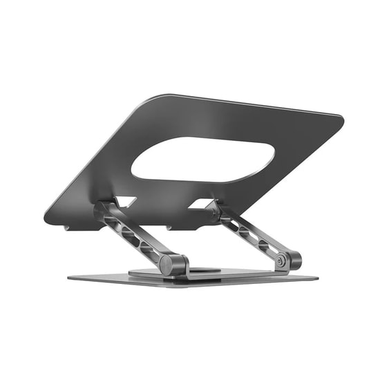 Unitek OT180SL01 360 Dönebilen Metal Notebook Standı - 10-16" Uyumlu, 180 Derece Ayarlanabilir Yükseklik, Gümüş