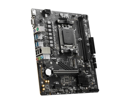 MSI PRO A620M-E AM5 DDR5 Anakart - 6800MHz(OC), AMD A620 Chipset, M.2, HDMI, VGA, USB 3.2, Gigabit LAN, mATX