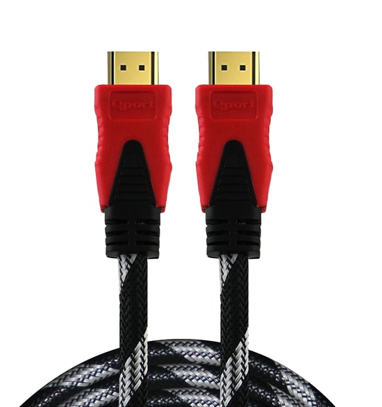 Qport Q-HDMI153 15m HDMI Kablo 2.0V - 15 Metre, 4K 60Hz Destekli, Altın Uçlu, Parazit Önleyici Görüntü ve Ses Kablosu