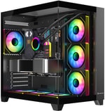 Gamepower Warcry TopGlass 750W (WARCRY-TOPGLASS-750W-SIYAH-GP) Siyah Gaming Kasa - 4xARGB Fan, Temperli Cam, ATX PSU
