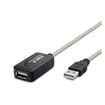 Hadron HDX7514 USB To USB 5 Metre Uzatma Kablosu (Siyah) - Yüksek Hızlı Data Aktarımı, USB 2.0 Erkek-Dişi Dönüştürücü