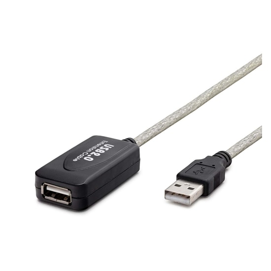 Hadron HDX7514 USB To USB 5 Metre Uzatma Kablosu (Siyah) - Yüksek Hızlı Data Aktarımı, USB 2.0 Erkek-Dişi Dönüştürücü