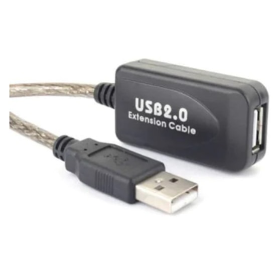 Hadron HDX7514 USB To USB 5 Metre Uzatma Kablosu (Siyah) - Yüksek Hızlı Data Aktarımı, USB 2.0 Erkek-Dişi Dönüştürücü