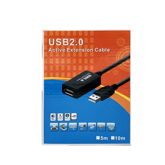 Hadron HDX7514 USB To USB 5 Metre Uzatma Kablosu (Siyah) - Yüksek Hızlı Data Aktarımı, USB 2.0 Erkek-Dişi Dönüştürücü