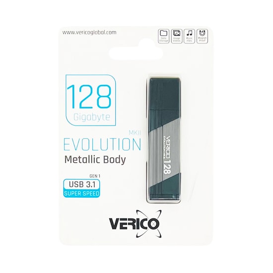 Verico 128 GB Flash Bellek (Siyah) NT-105632 - 128GB Kapasite, USB Hafıza Birimi, Taşınabilir Depolama Çözümü