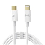 Helt HT-DC16 30W Plastik 100 Cm Type-C To Lightning Şarj ve Data Kablosu (Beyaz) - 30W Hızlı Şarj, MFI Destekli, 1 Metre