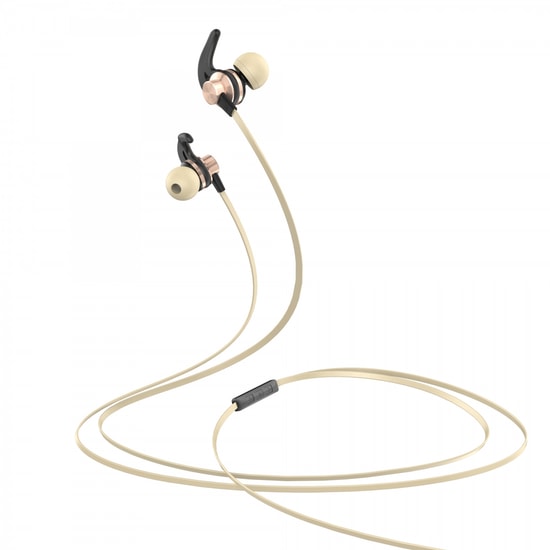 Helt HT-112 Gold 3.5mm Jack Girişli Kulak İçi Kulaklık - Mikrofonlu, Gürültü Önleme, 100cm Kablo, 90dB Ses Çıkış Gücü