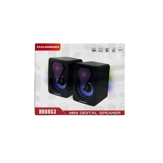Hadron HD6053 SİYAH Minibox Kablosuz Bluetooth Hoparlör - Speaker, Led Işıklı, Suya Dayanıklı, Taşınabilir Speaker