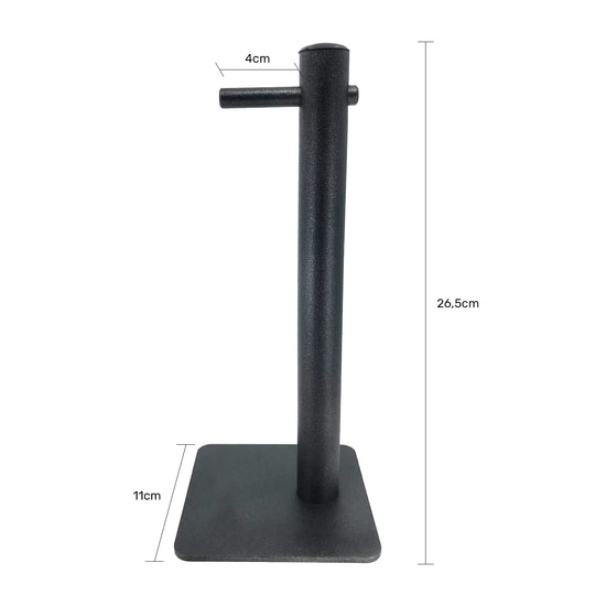 Nettech NT-82066 Siyah Kulaklık Masaüstü Standı - Metal Malzeme, Şık Tasarım, Güvenli Kulaklık Organizer (NT-82066)