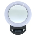 Rgb Led AL20 SIYAH Led Mandallı Telefon Üstü Aydınlatma Lamba - 1000 mAh Pil, 1 Ledli, Plastik Gövde, Siyah Renk