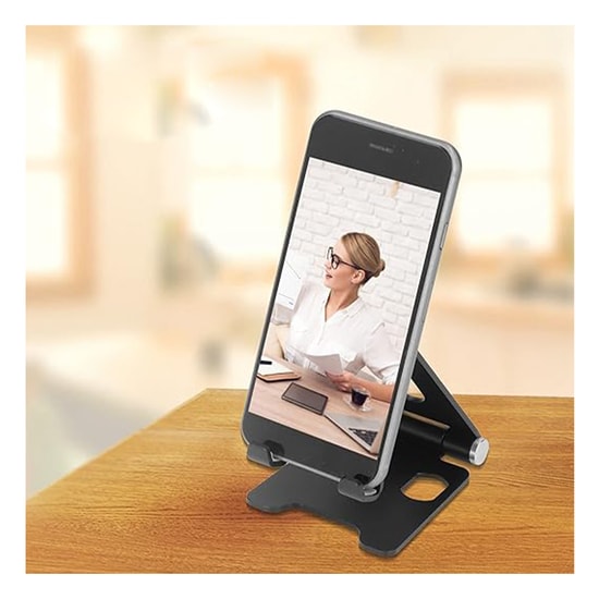 Nettech G53 Mavi Ev-Ofis-Okul Masaüstü Telefon Standı (NT-109305) - Metal Malzeme ve 24 Ay İthalatçı Garantili