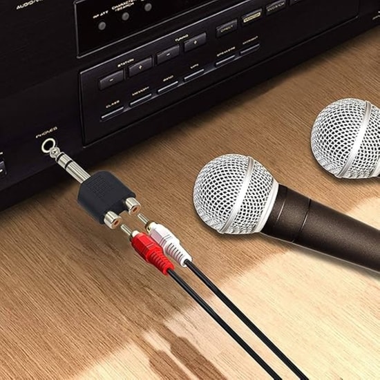 Hadron HDX5025 RCA to AUX Dönüştürücü (Siyah) - 10-50 MB/s Veri Aktarım Hızı, Görüntü Destekli Plastik Adaptör