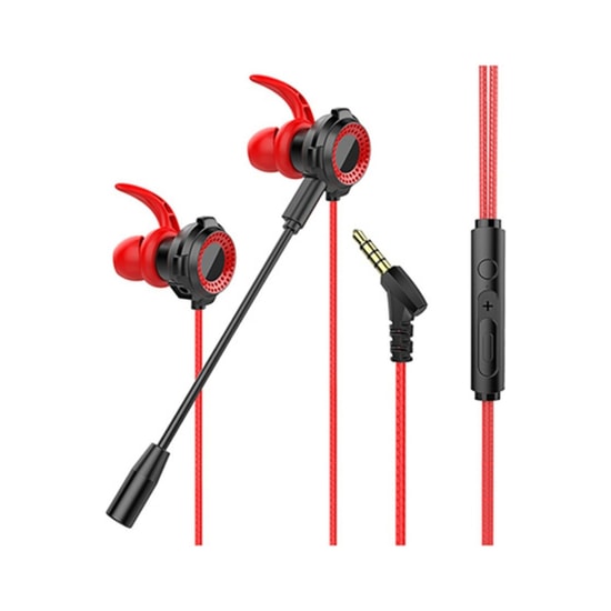KR GM504-KIRMIZI Kulakiçi Oyuncu Kulaklığı - Mikrofonlu, Stereo Ses, Gürültü Önleme, 5.0 Bluetooth, 24 Ay Garanti