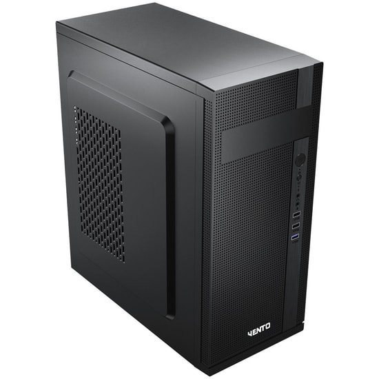 Vento VS115F 550W Siyah ATX Midi Tower Kasa - USB 3.0, 1x LED Fan, 4x Disk Yuvası, Çelik Gövde, 410x175x400mm Boyutlar