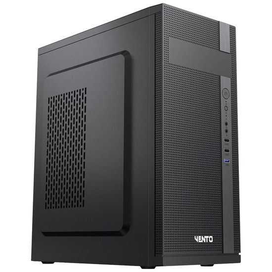 Vento VS115F 550W Siyah ATX Midi Tower Kasa - USB 3.0, 1x LED Fan, 4x Disk Yuvası, Çelik Gövde, 410x175x400mm Boyutlar
