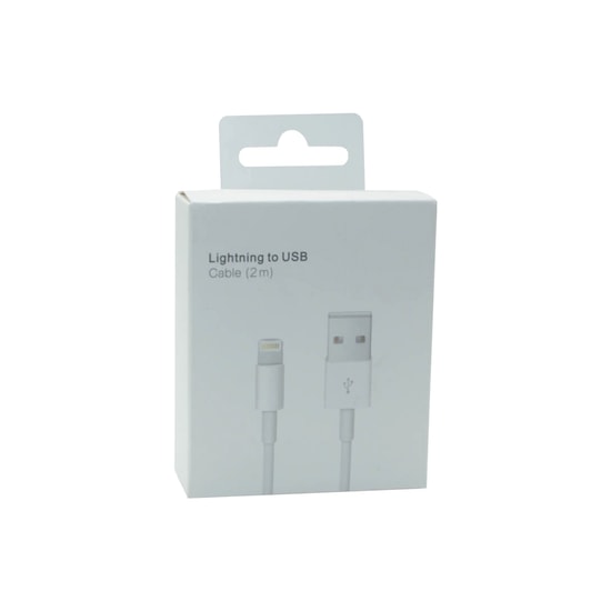 Nettech NT-90708 Plastik 200 Cm Lightning Şarj ve Data Kablosu (Beyaz) - 2 Mt Boy, Hızlı Şarj ve Veri Aktarımı