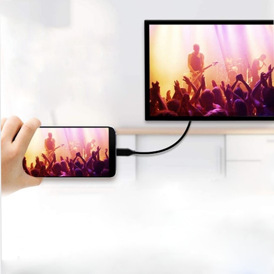 Hadron HDX2009 150 cm HDTV to Mini HDTV Kablo (Siyah) - 1.5 Metre Uzunluk, Dijital Görüntü ve Ses Aktarım Kablosu
