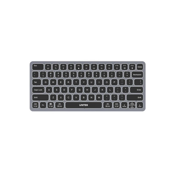 Unitek D1092A 9-in-1 USB-C Hub Klavye - 4K 60Hz HDMI, 100W PD Şarj, 5Gbps USB/SD/TF, İngilizce Q Kablolu Klavye