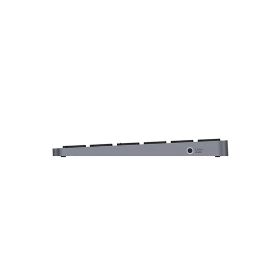 Unitek D1092A 9-in-1 USB-C Hub Klavye - 4K 60Hz HDMI, 100W PD Şarj, 5Gbps USB/SD/TF, İngilizce Q Kablolu Klavye