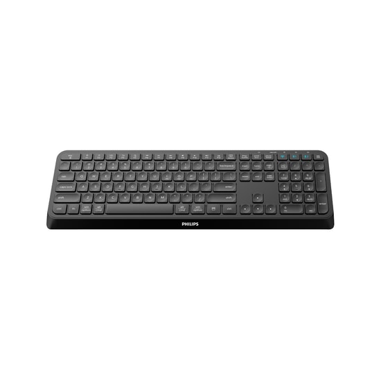 Philips SPK6407B Siyah Bluetooth Kablosuz Klavye - İngilizce Q Dizilim, Fn Multimedya Tuşları, 24 Ay Garantili
