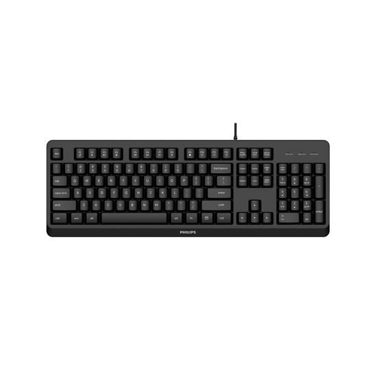 Philips SPK6207BLB Siyah Kablolu Klavye - Türkçe Q Dizilim, USB Bağlantı, 1.6m Kablo, Multimedya Özellikli, 24 Ay Garant