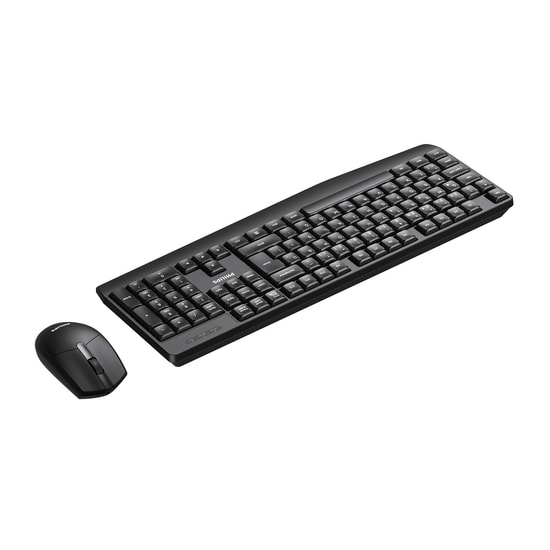 Philips SPT6337 Siyah Kablosuz Klavye Mouse Seti - Türkçe Q Dizilim, 1200 DPI Optik Mouse, USB, 2.4GHz Wireless