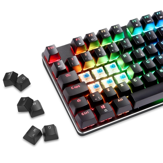 Gamepower Ogre RGB Blue Switch Mekanik Oyuncu Klavyesi - Türkçe Q, 60M Tıklama Ömrü, Bilek Desteği, Metal Kasa
