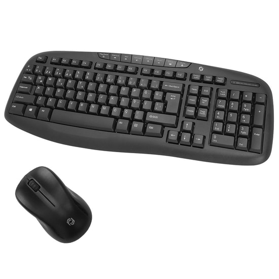 Frisby FK-4830WQ Kablosuz Multimedya Q Klavye Mouse Set - Siyah, 1600 DPI Optic Mouse, 2.4GHz USB Alıcı, 3 Tuşlu