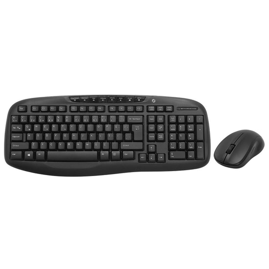 Frisby FK-4830WQ Kablosuz Multimedya Q Klavye Mouse Set - Siyah, 1600 DPI Optic Mouse, 2.4GHz USB Alıcı, 3 Tuşlu