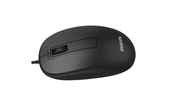 Philips SPK7238B Siyah Kablolu Optik Mouse - 1200 DPI, 3 Tuş, 1.5m Kablo, USB Bağlantı, 24 Ay Türkiye Garantili