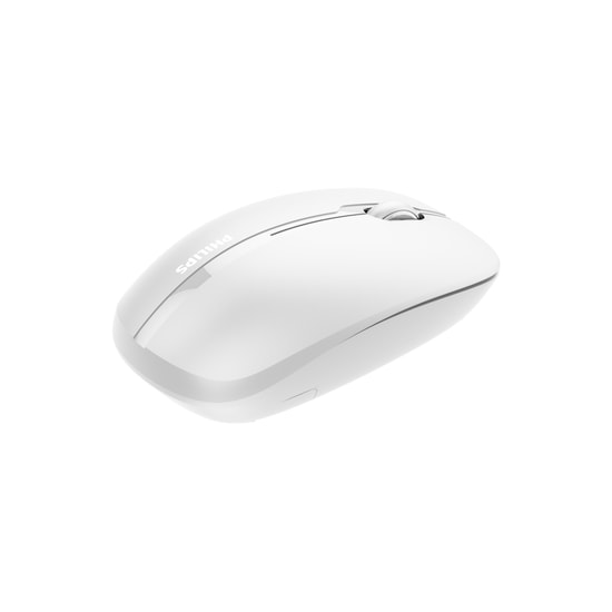 Philips SPK7418W Beyaz Kablosuz Bluetooth Optik Mouse - 1600 DPI, 3 Tuşlu, Sessiz Tıklama, 2.4 GHz USB, 24 Ay Garanti