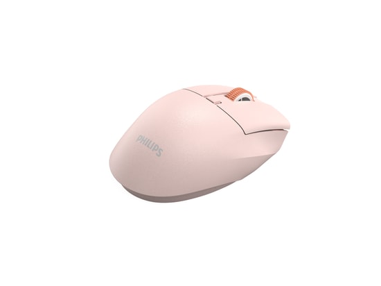 Philips SPK7528P Pembe Kablosuz Bluetooth Optik Mouse - 1600 DPI, 5 Tuşlu, Sessiz Tıklama, 2.4 GHz, 24 Ay Garanti