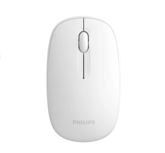 Philips SPK7318W Beyaz Kablosuz Optik Mouse - 1600 DPI, 3 Tuşlu, Sessiz Tıklama, Ergonomik, 2.4 GHz USB, 24 Ay Garanti