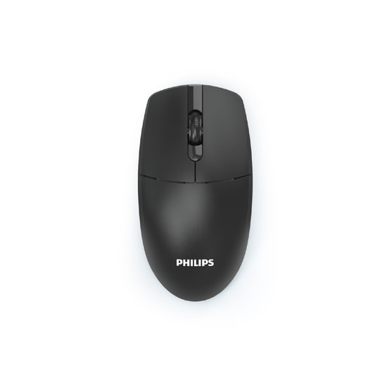 Philips SPK7347 Siyah Kablosuz Optik Mouse - 1200 DPI, 3 Tuşlu, Sessiz Tıklama, 2.4 GHz USB, 24 Ay Türkiye Garantili