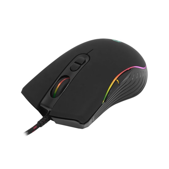 Frisby FM-G3720K GX30 Kablolu Optik Oyuncu Mouse - 8000 DPI Hassasiyet, 7 Tuş, Siyah, RGB Aydınlatma, Oyun ve E-Spor