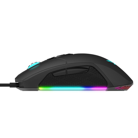 Gamepower Kyojin RGB Kablolu Optik Oyuncu Mouse - 12.800 DPI, 7 Tuş, Sunplus 199 Sensör, 6 DPI Seviyesi, Siyah