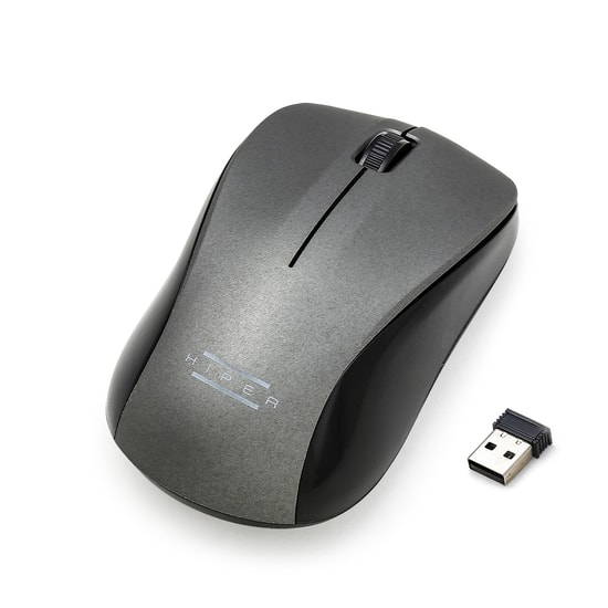 Hiper MX-565-MOUSE Gri Kablosuz Optik Nano Mouse - 1600 DPI, 3 Tuş, Ergonomik Tasarım, 2.4GHz Bağlantı, Tak Çalıştır