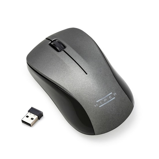 Hiper MX-565-MOUSE Gri Kablosuz Optik Nano Mouse - 1600 DPI, 3 Tuş, Ergonomik Tasarım, 2.4GHz Bağlantı, Tak Çalıştır