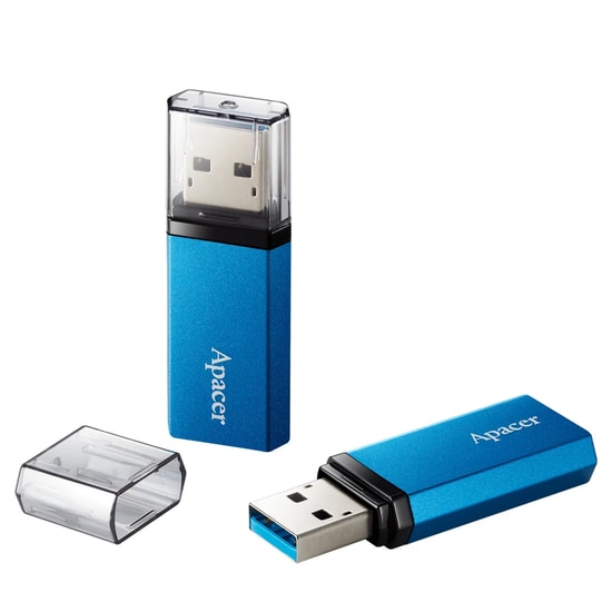 Apacer AH25C 64GB USB 3.2 Gen 1 Mavi USB Bellek (AP64GAH25CU-1) - Şık Tasarım, Yüksek Hızlı Veri Aktarımı, 5 Yıl Garanti