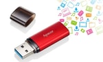 Apacer AH25B 64GB USB 3.2 Kırmızı USB Bellek (AP64GAH25BR-1) - USB Type-A, 7gr Hafif Tasarım, 5 Yıl Garanti