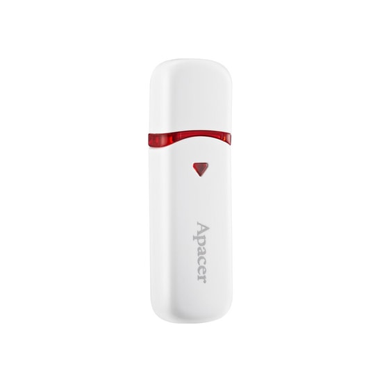 Apacer AH333 64GB Beyaz USB 2.0 USB Bellek (AP64GAH333W-1) - NAND Teknoloji, USB Type-A, 56.05mm x 8.5mm, 7.8gr
