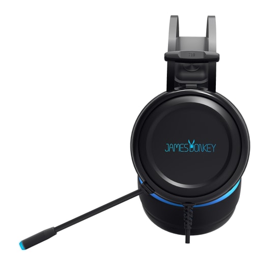 James Donkey 710 Siyah 7.1 Surround RGB Gaming Kulaklık (710-SIYAH) - 50mm Sürücü, Esnek Mikrofon, USB Kablolu, Siyah