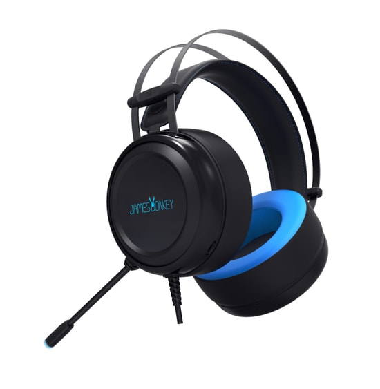James Donkey 710 Siyah 7.1 Surround RGB Gaming Kulaklık (710-SIYAH) - 50mm Sürücü, Esnek Mikrofon, USB Kablolu, Siyah