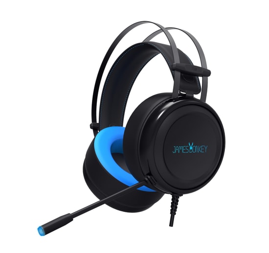 James Donkey 710 Siyah 7.1 Surround RGB Gaming Kulaklık (710-SIYAH) - 50mm Sürücü, Esnek Mikrofon, USB Kablolu, Siyah