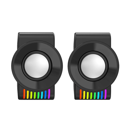 Redragon Kage GS514 6W 1+1 RGB Kablolu Gaming Hoparlör - 2.0 Stereo Kanal, 3.5mm Jack, Usb Güç, Siyah, Desktop PC Uyumlu