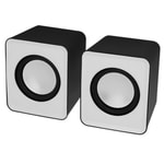 Frisby FS-334U-W Beyaz 6W RMS 1+1 Stereo USB Hoparlör - 2.0 Kanal, 3.5mm Jack, Kablolu, Kompakt Pc Ses Sistemi