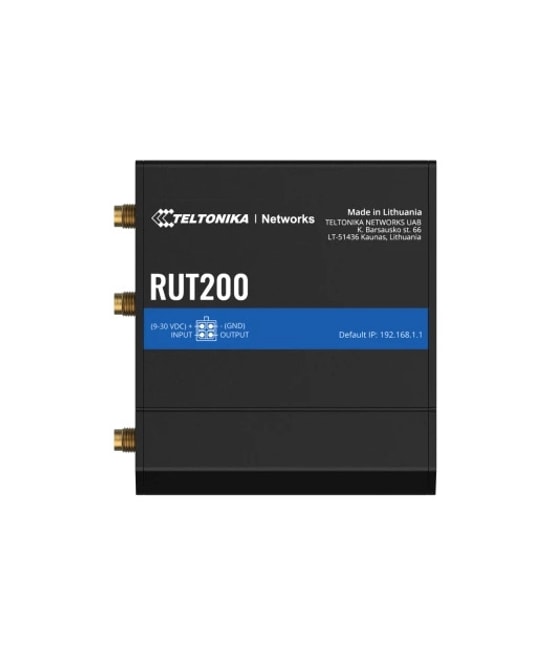 Teltonika 2x10/100Mbps Port One Sim 4G Cat 4 LTE RUT200010000 Modem Router - Kompakt Endüstriyel 4G LTE Router