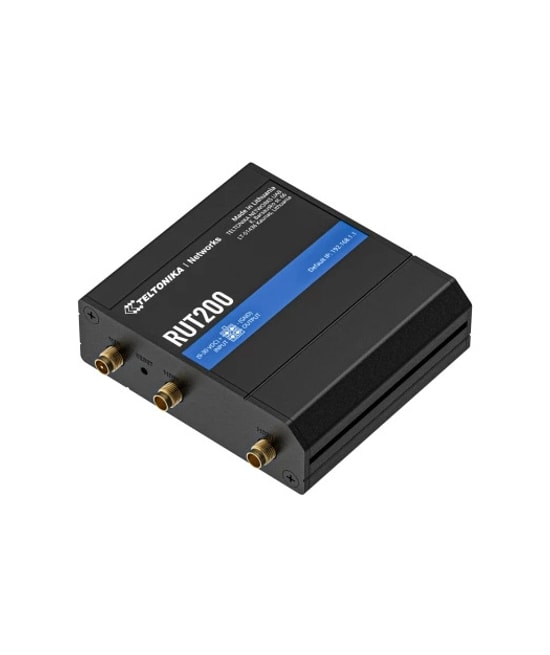 Teltonika 2x10/100Mbps Port One Sim 4G Cat 4 LTE RUT200010000 Modem Router - Kompakt Endüstriyel 4G LTE Router