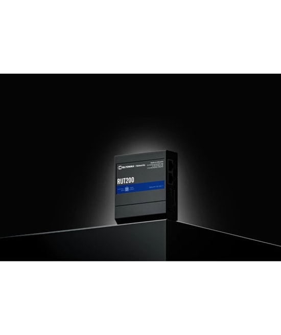 Teltonika 2x10/100Mbps Port One Sim 4G Cat 4 LTE RUT200010000 Modem Router - Kompakt Endüstriyel 4G LTE Router